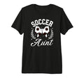 Soccer Aunt Coquette Soccer Player Aunt T-Shirt - Graphic Print for Adults