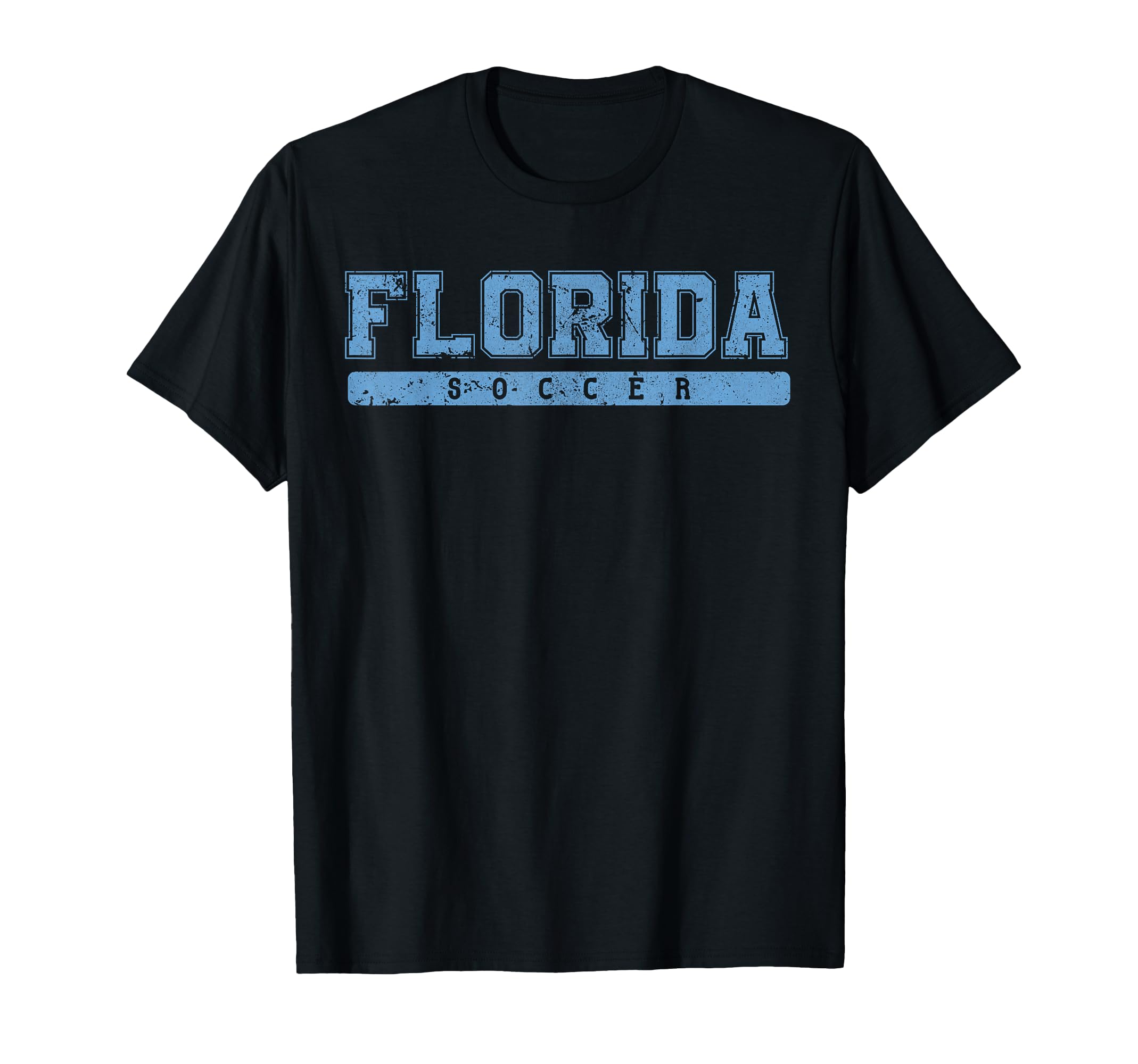 Florida Soccer Sky Blue Text T-Shirt - Streetwear Style Men Women