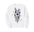 Soccer Bunny Referee Whistle Rabbit Sweatshirt - Unique Graphic for Adults