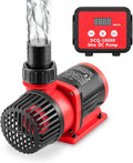 2640GPH 80W Aquarium DC Retrun Pump With LCD display Controller,DC24V 18FT Lift Controllable water pump for fresh and marine water fish tank,100 speeds ECO Quiet inline and submersible pump