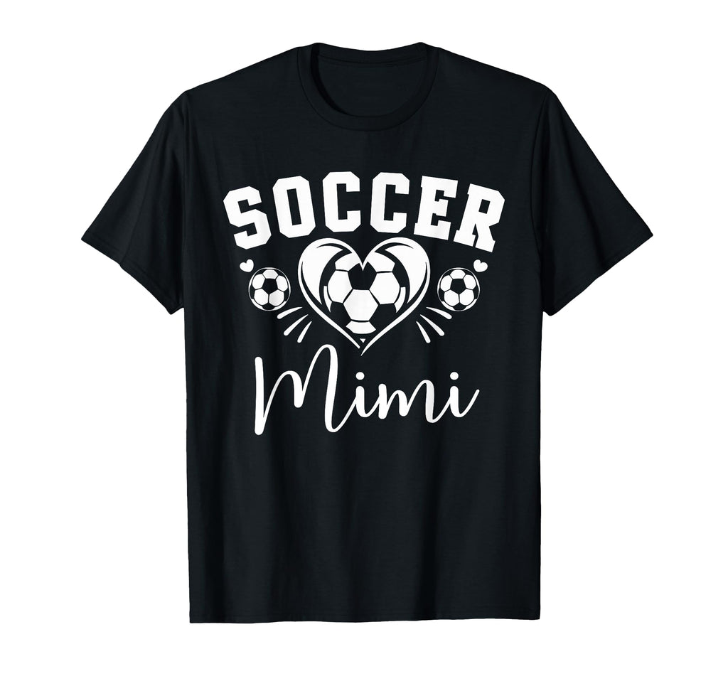 Soccer Mimi Soccer Heart T-Shirt - Graphic Print for Adults