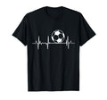My Heart Beats Soccer Player T-Shirt - Casual Everyday Wear Unisex