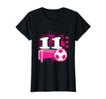 11Th Birthday Soccer Player Football T-Shirt - Casual Everyday Wear Unisex