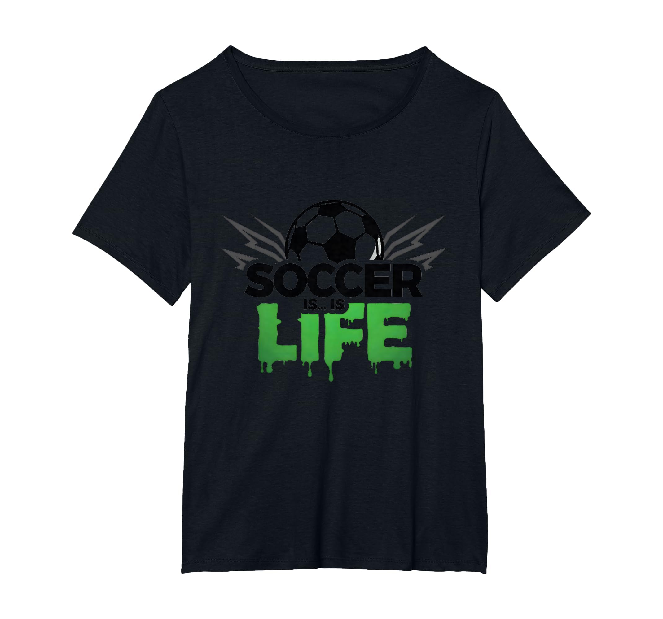 Soccer Is Life Passionate Fan T-Shirt - Fun Novelty Design for Adults