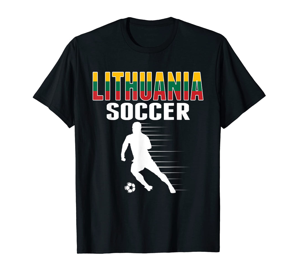 Lithuania Soccer Fans Jersey T-Shirt - Novelty Apparel for Adults