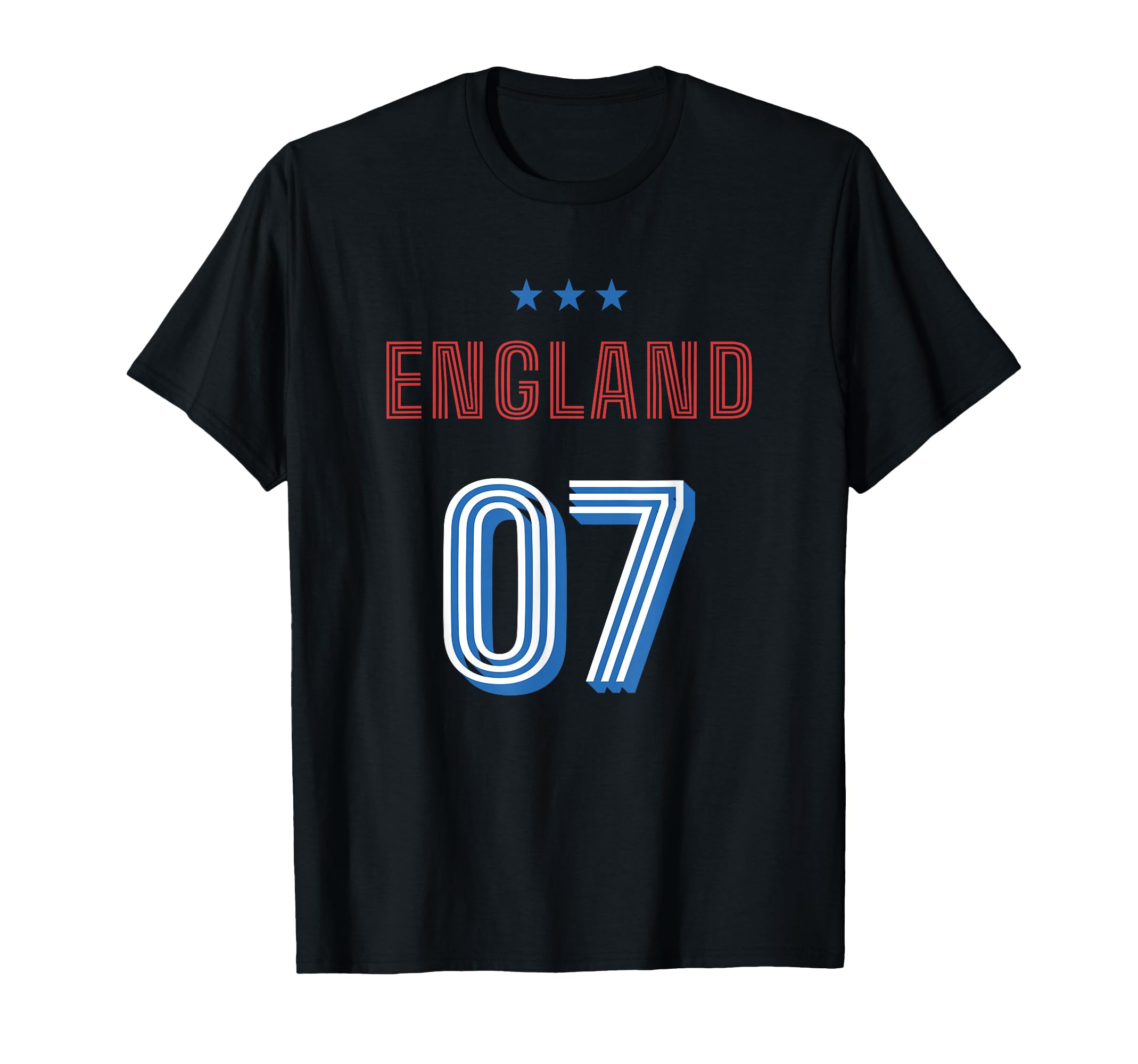 England Soccer 07 Football Game Fan T-Shirt - Graphic Print Unisex