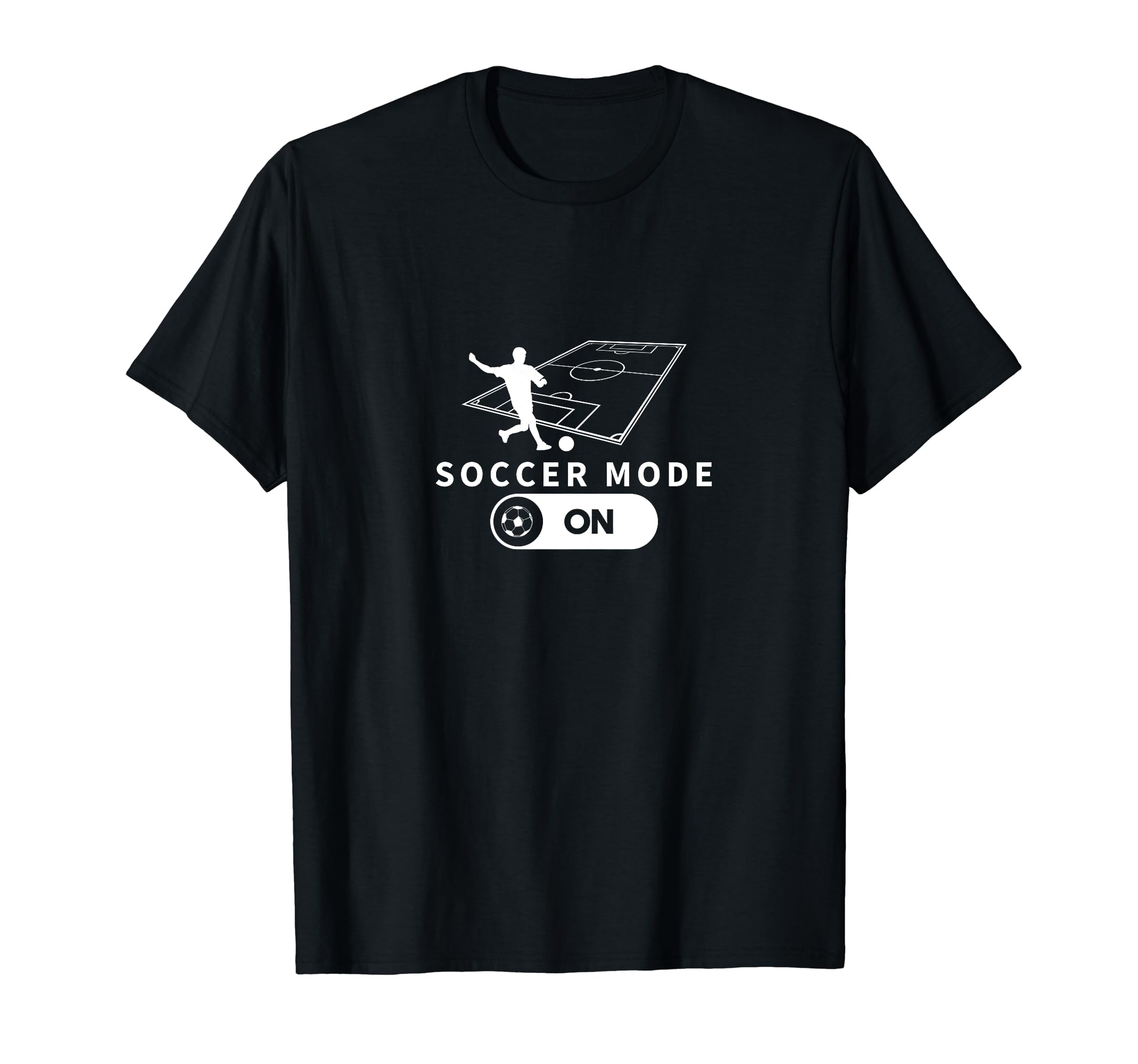 Soccer Mode Funny Soccer Player T-Shirt - Minimalist Print Men Women
