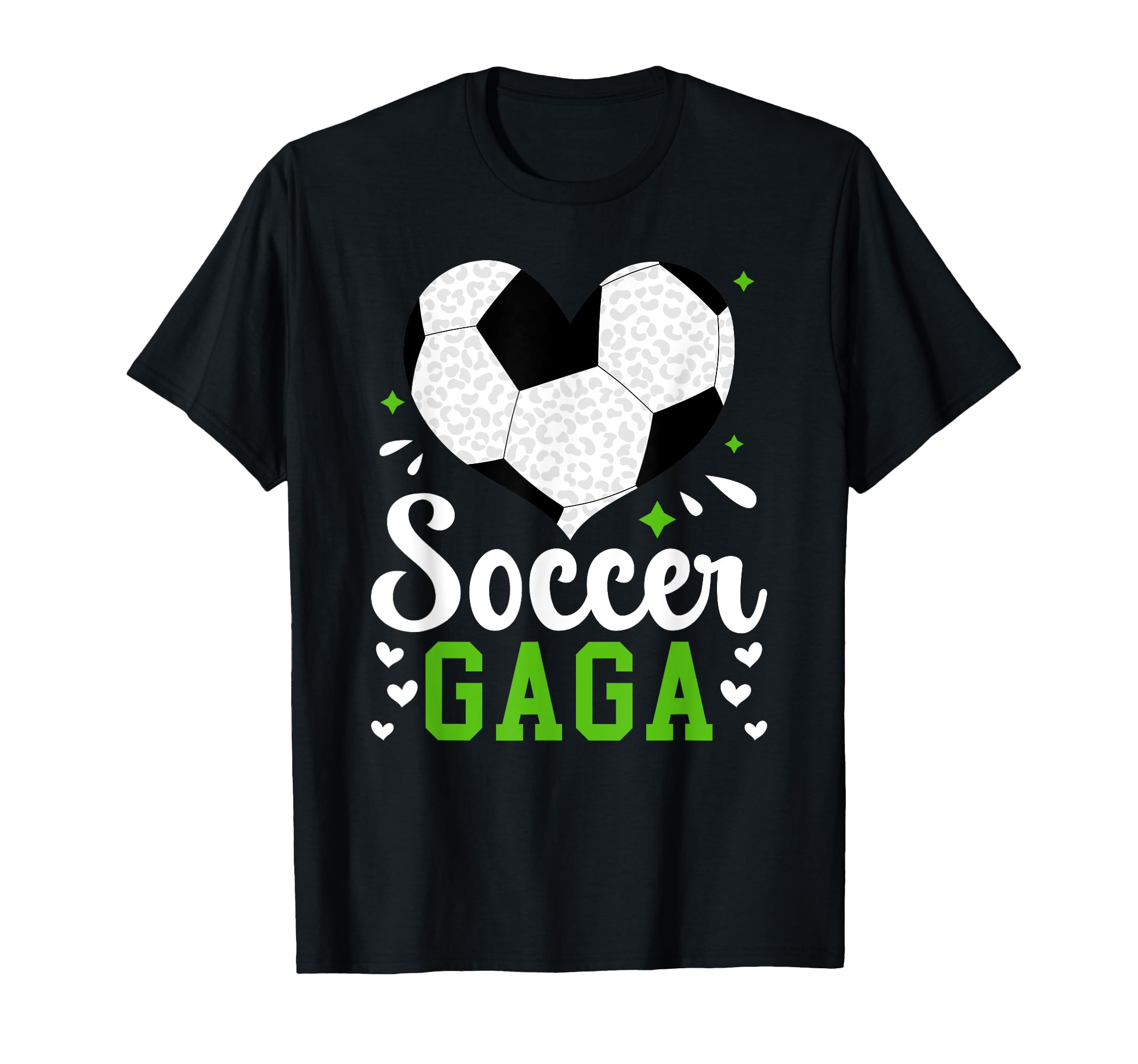 Soccer Gaga Heart Gaga Soccer Player T-Shirt - Novelty Apparel for Adults