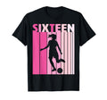 Sixteen Soccer 16Th Bday Party 16 Years Old T-Shirt - Graphic Print Unisex