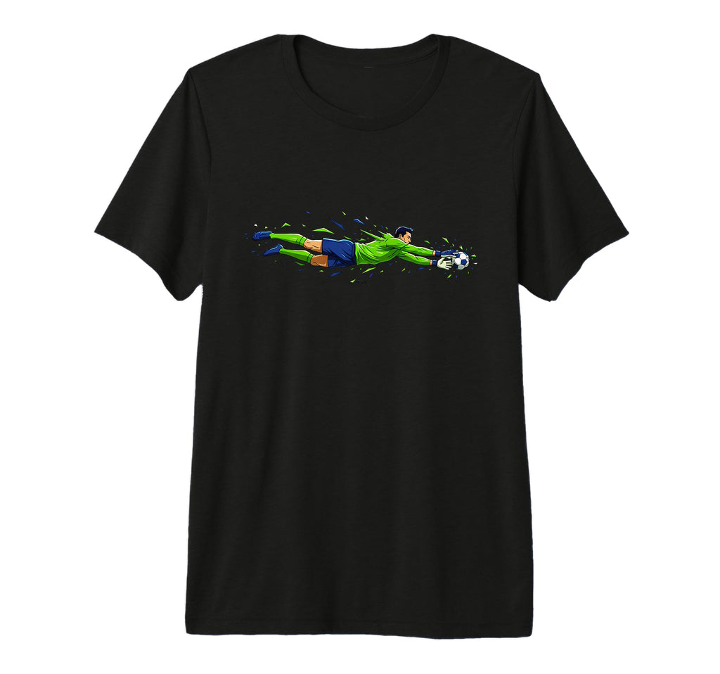 Football Soccer Goalkeeper Safe Comic T-Shirt - Novelty Apparel for Adults