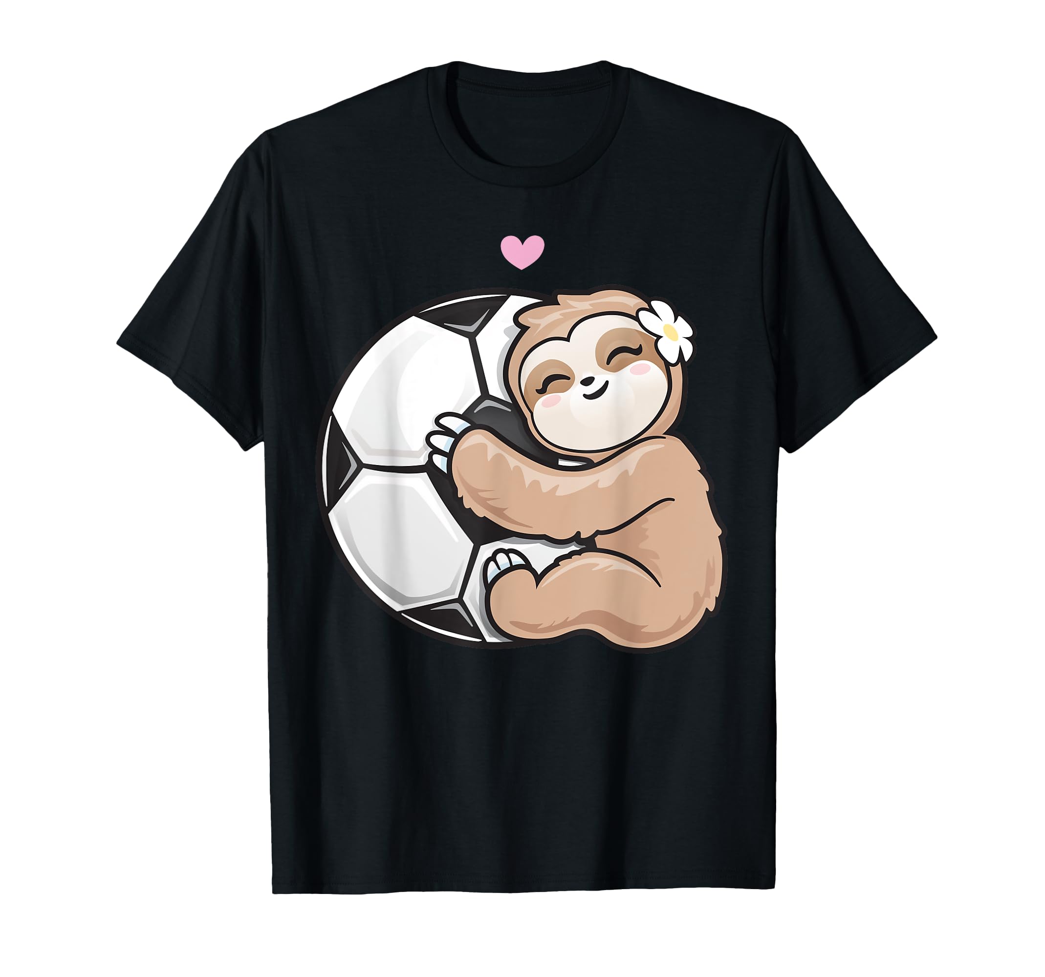 Soccer Adorable Sloth Loves Football T-Shirt - Streetwear Style Unisex