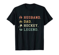 Mens Husband Dad Hockey Legend Athlete T-Shirt - Graphic Print Unisex