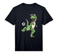 T Rex Playing Soccer Dinosaur Soccer T-Shirt - Fun Novelty Design Unisex