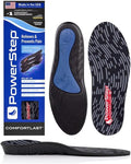 PowerStep Comfort Last Insoles, Cushioning Gel Insoles for Standing All Day, Supports Metatarsal Pain, Foot Arch, Heel Pain, All Day Comfort, Made in The USA (Men's 11-12.5)