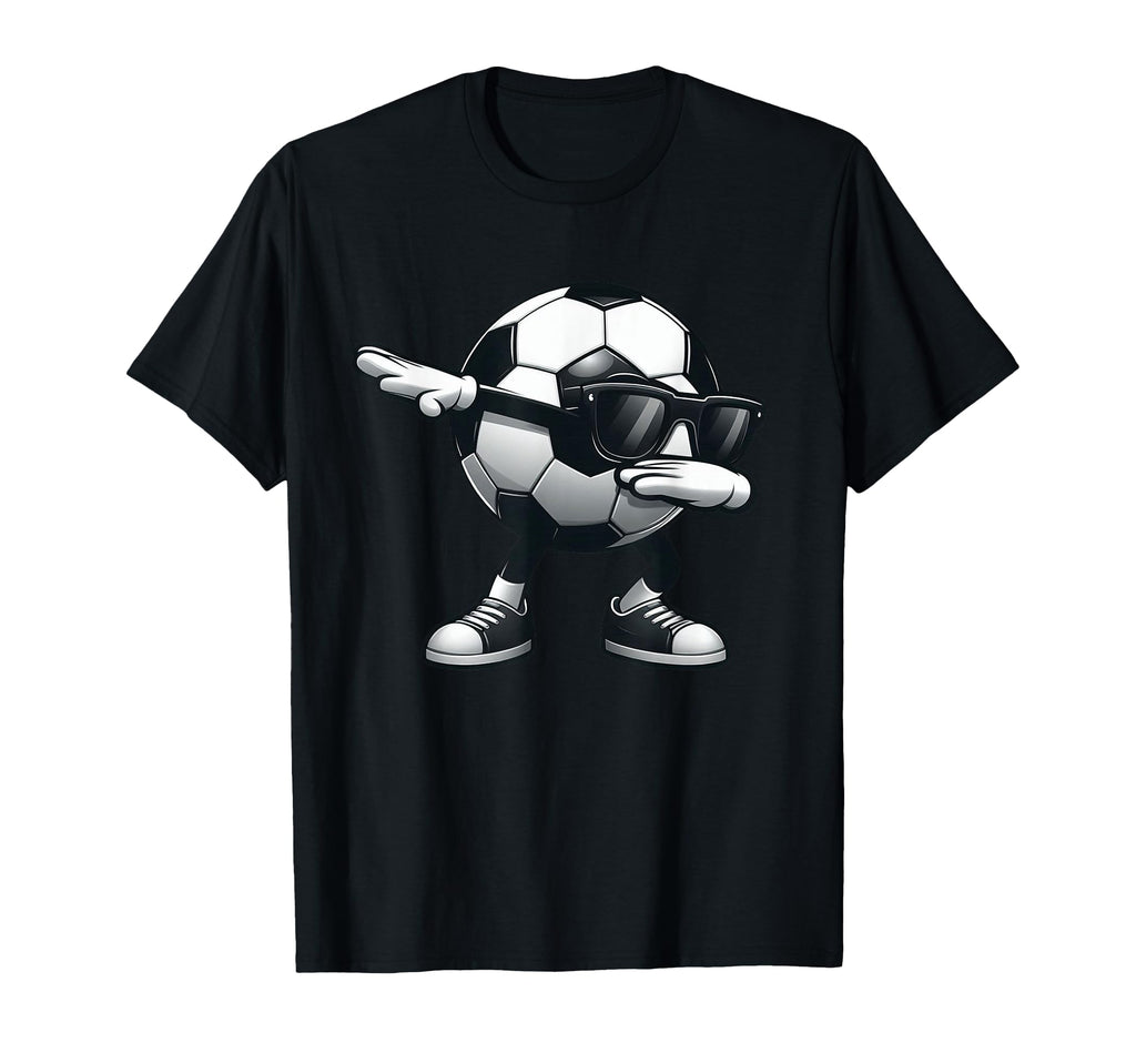 Dabbing Soccer Ball Soccer Sports T-Shirt - Trendy Graphic for Adults