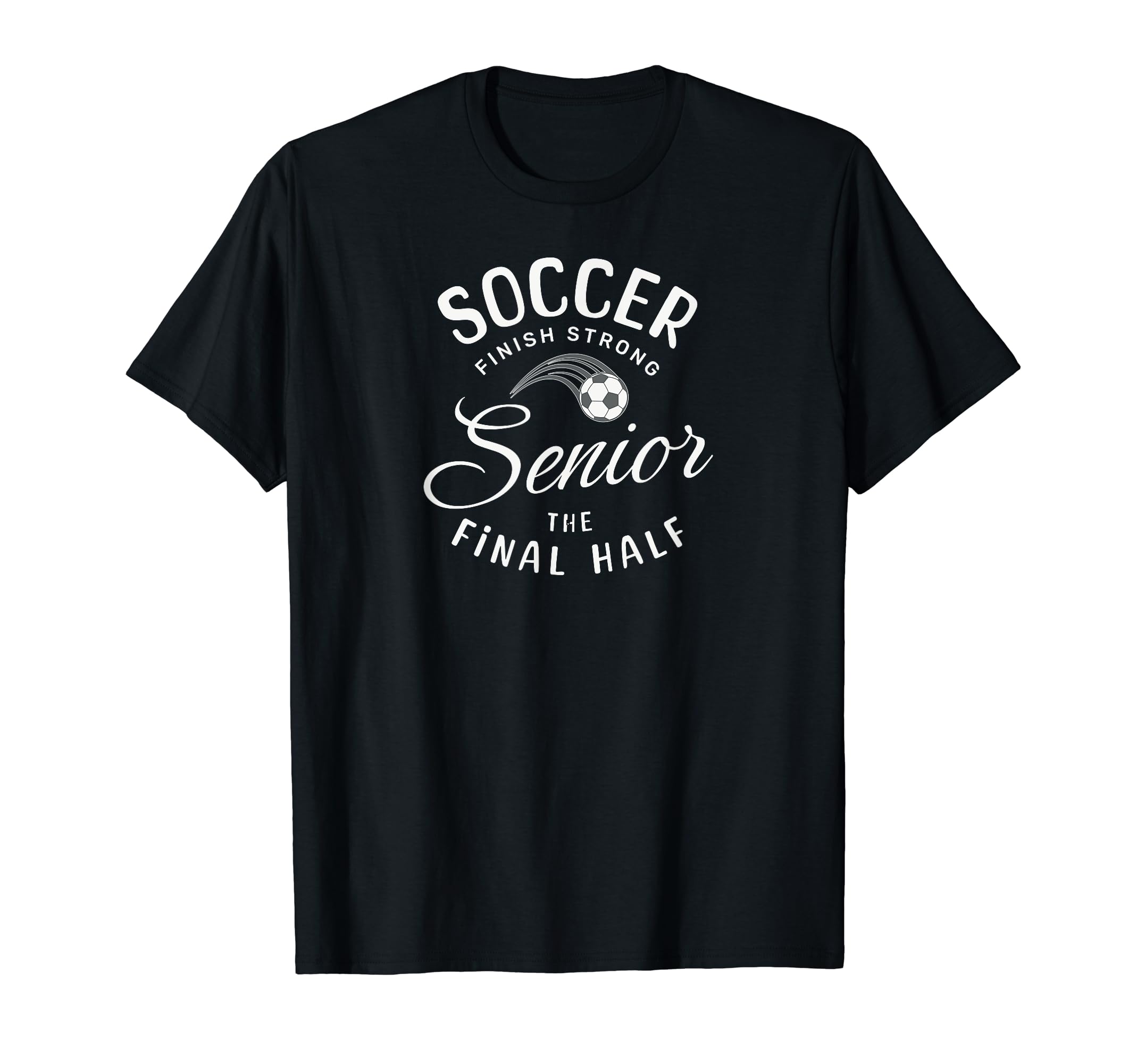 Senior Soccer Gifts T-Shirt - Minimalist Print for Adults