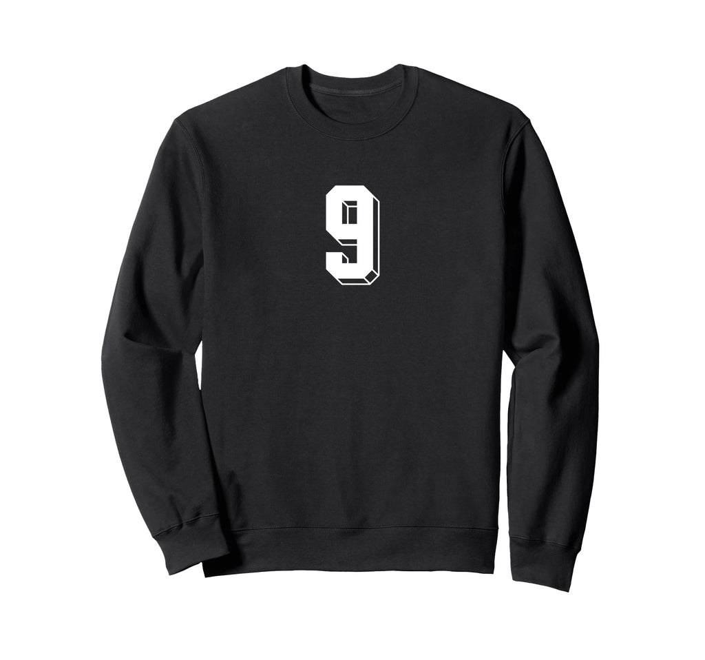 Number 9 80S 90S Soccer Team Jersey Sweatshirt - Unique Graphic Unisex