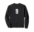 Number 9 80S 90S Soccer Team Jersey Sweatshirt - Unique Graphic Unisex