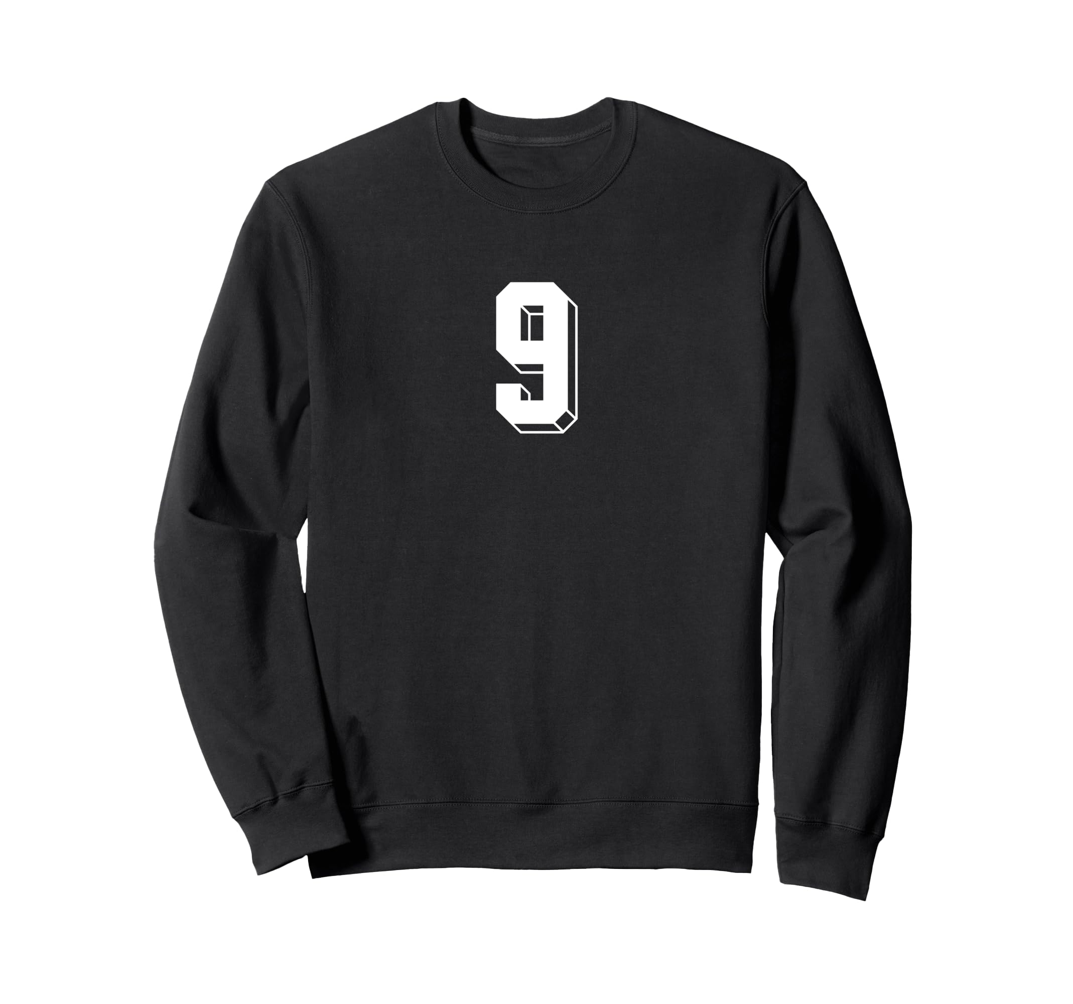 Number 9 80S 90S Soccer Team Jersey Sweatshirt - Unique Graphic Unisex