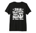 Groovy Hockey Goalie Grandma Hockey T-Shirt - Trendy Graphic for Adults