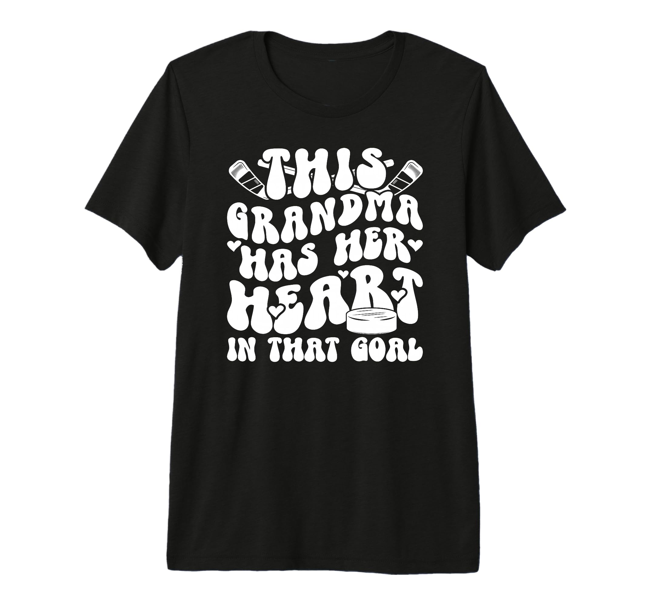 Groovy Hockey Goalie Grandma Hockey T-Shirt - Trendy Graphic for Adults