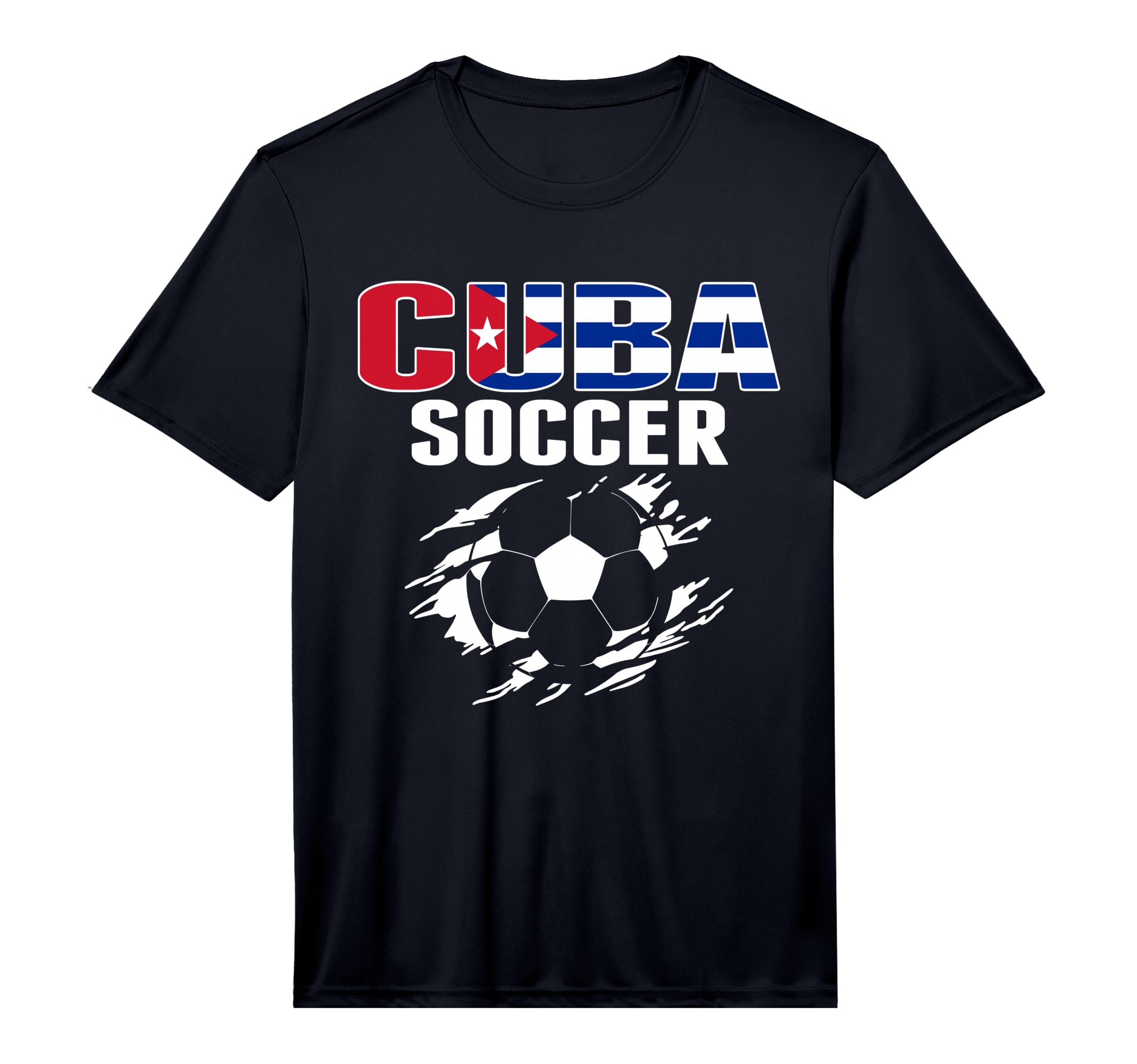 Cuba Soccer Lovers Jersey Support T-Shirt - Fun Novelty Design Men Women