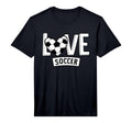 Love Soccer Funny Hearty Soccer T-Shirt - Aesthetic Graphic Men Women