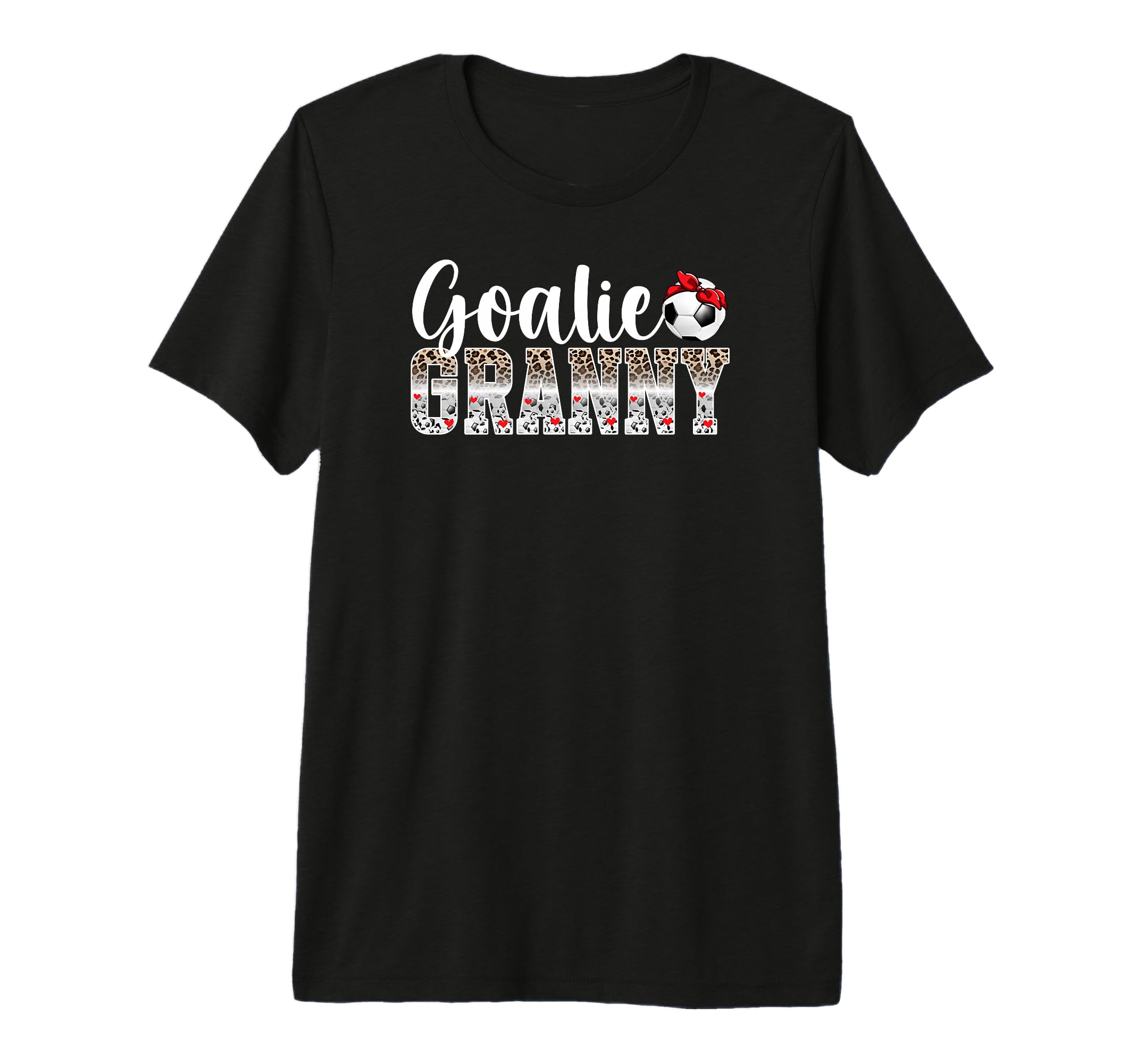 Soccer Goalie Granny Leopard Soccer T-Shirt - Streetwear Style Men Women