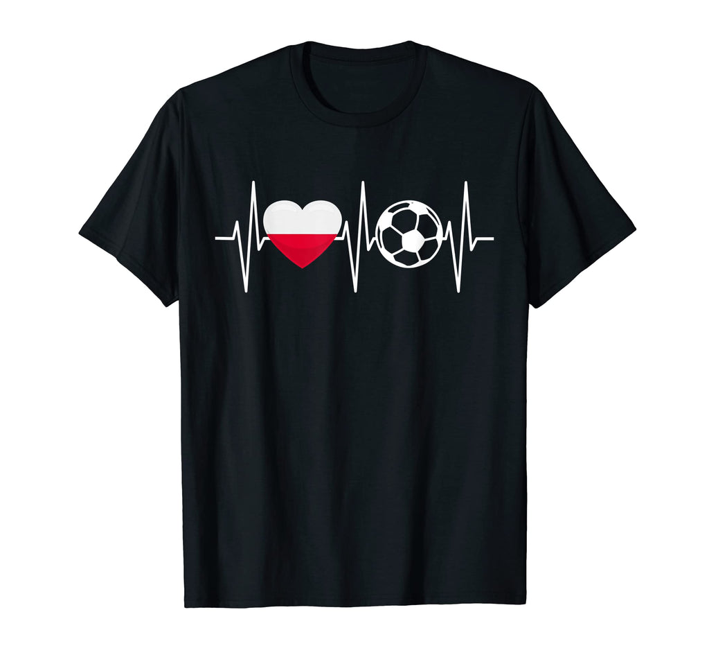 Poland Soccer Flag Heart Polish T-Shirt - Custom Art Print for Adults