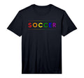 Mens Lgbtq Soccer Pride Month Soccer T-Shirt - Fun Novelty Design Unisex