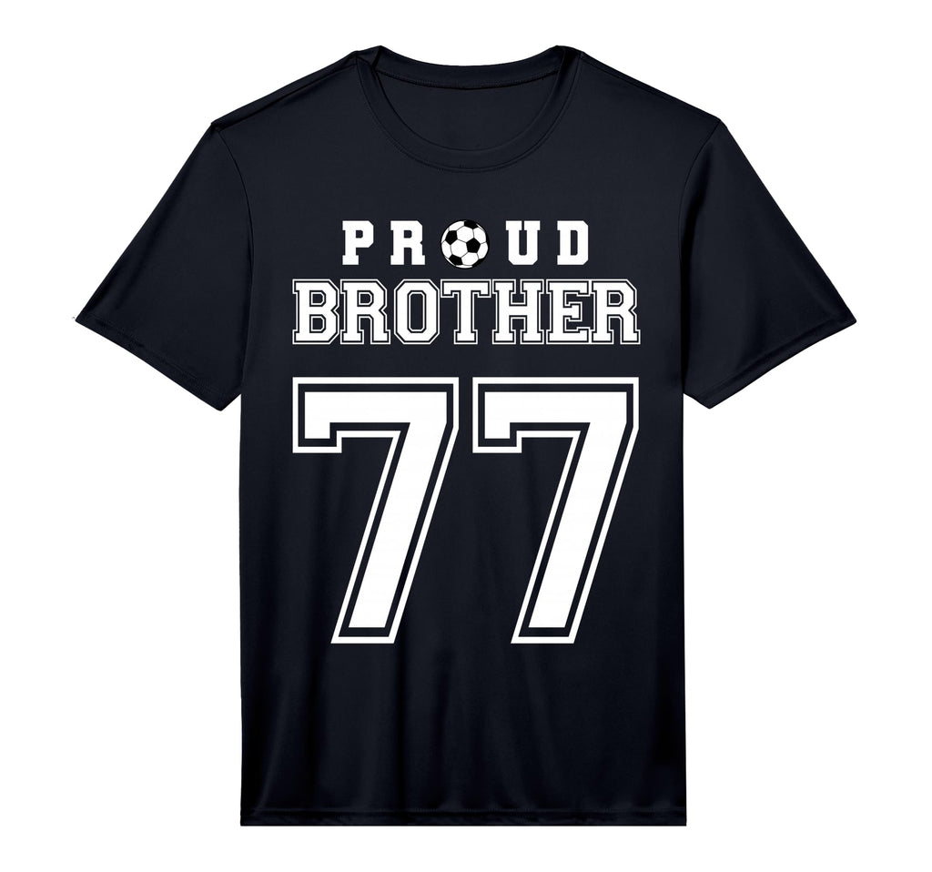 Number 77 Custom Proud Soccer Futbol T-Shirt - Trendy Graphic for Adults