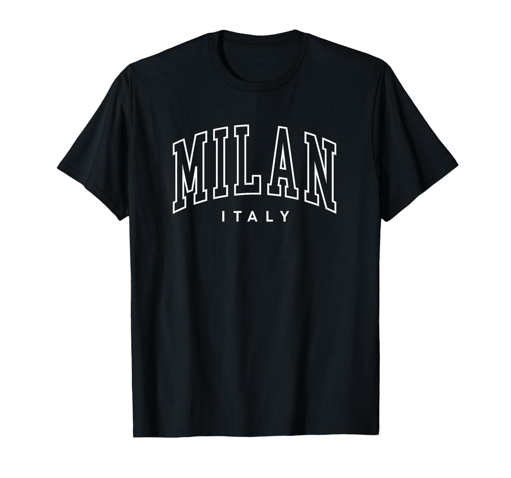 Milan Preppy Throwback Italy Souvenir T-Shirt - Trendy Graphic for Adults