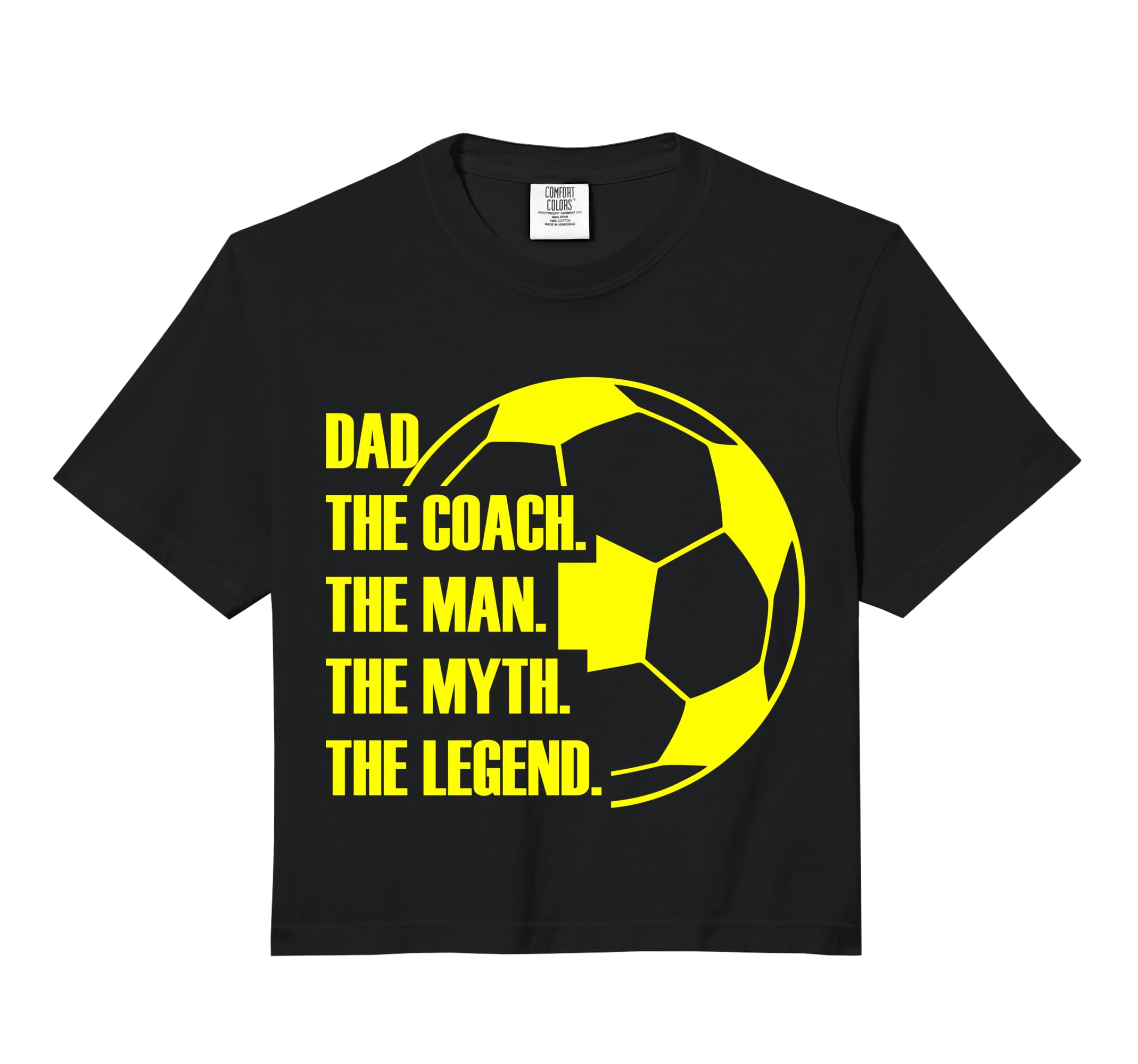 Dad Coach Myth Legend Soccer Dad Sweatshirt - Custom Art Print Men Women