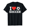 I Love Soccer Goalie Player Fan Game T-Shirt - Custom Art Print Men Women