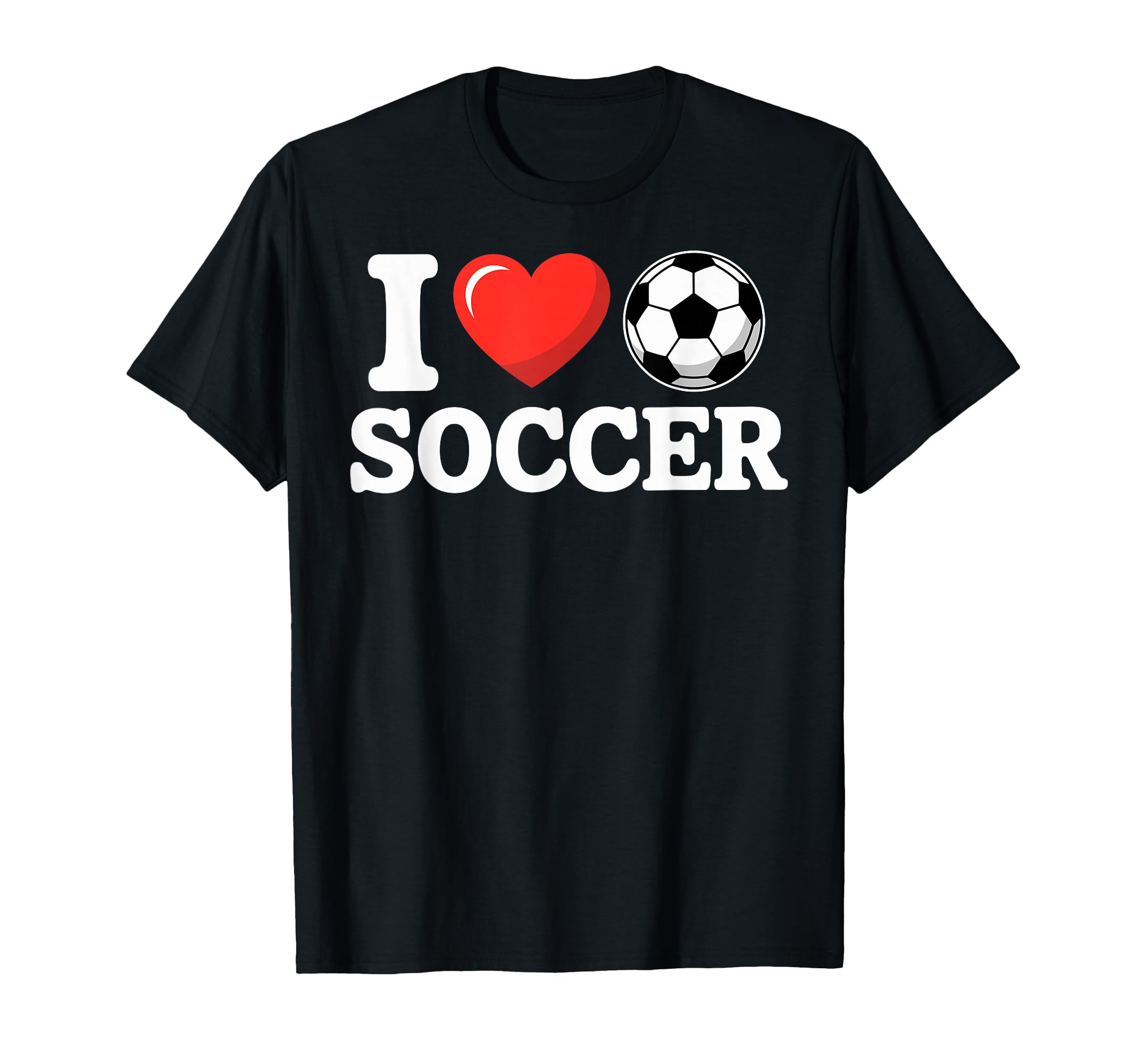 I Love Soccer Goalie Player Fan Game T-Shirt - Custom Art Print Men Women