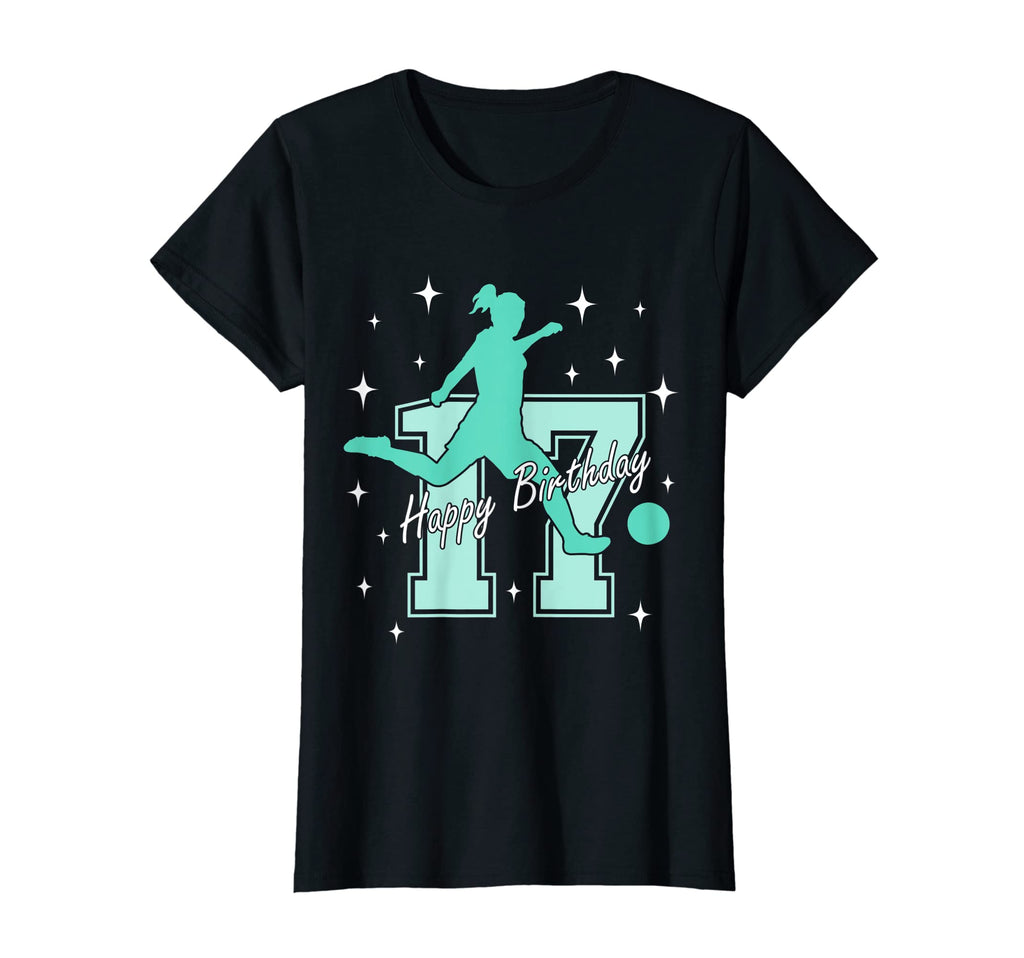 17Th Birthday Soccer Playing T-Shirt - Unique Graphic Unisex