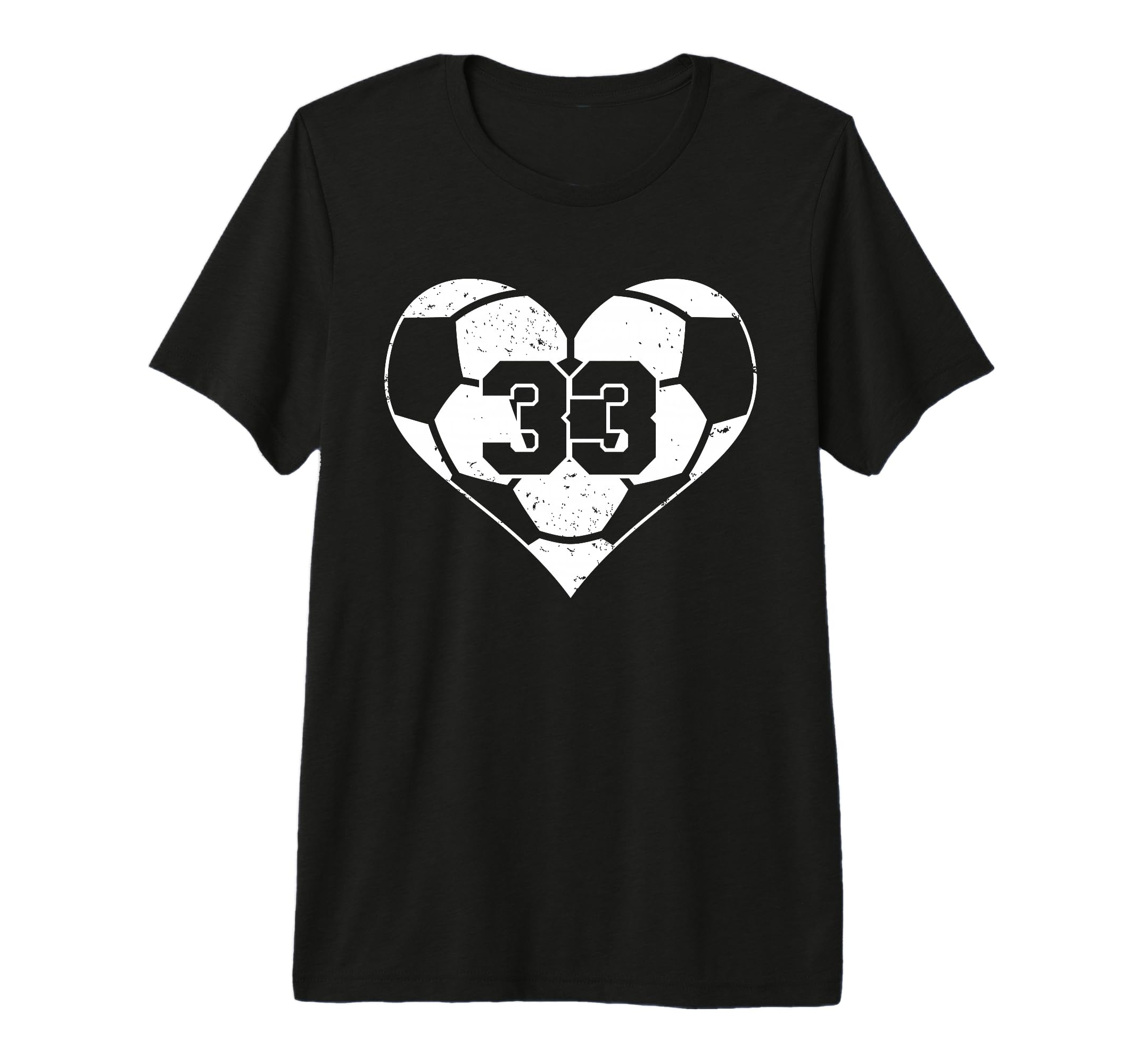 Soccer Number 33 Jersey Funny T-Shirt - Fun Novelty Design Men Women