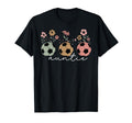 Soccer Auntie Aunt Floral Wildflower T-Shirt - Aesthetic Graphic Men Women