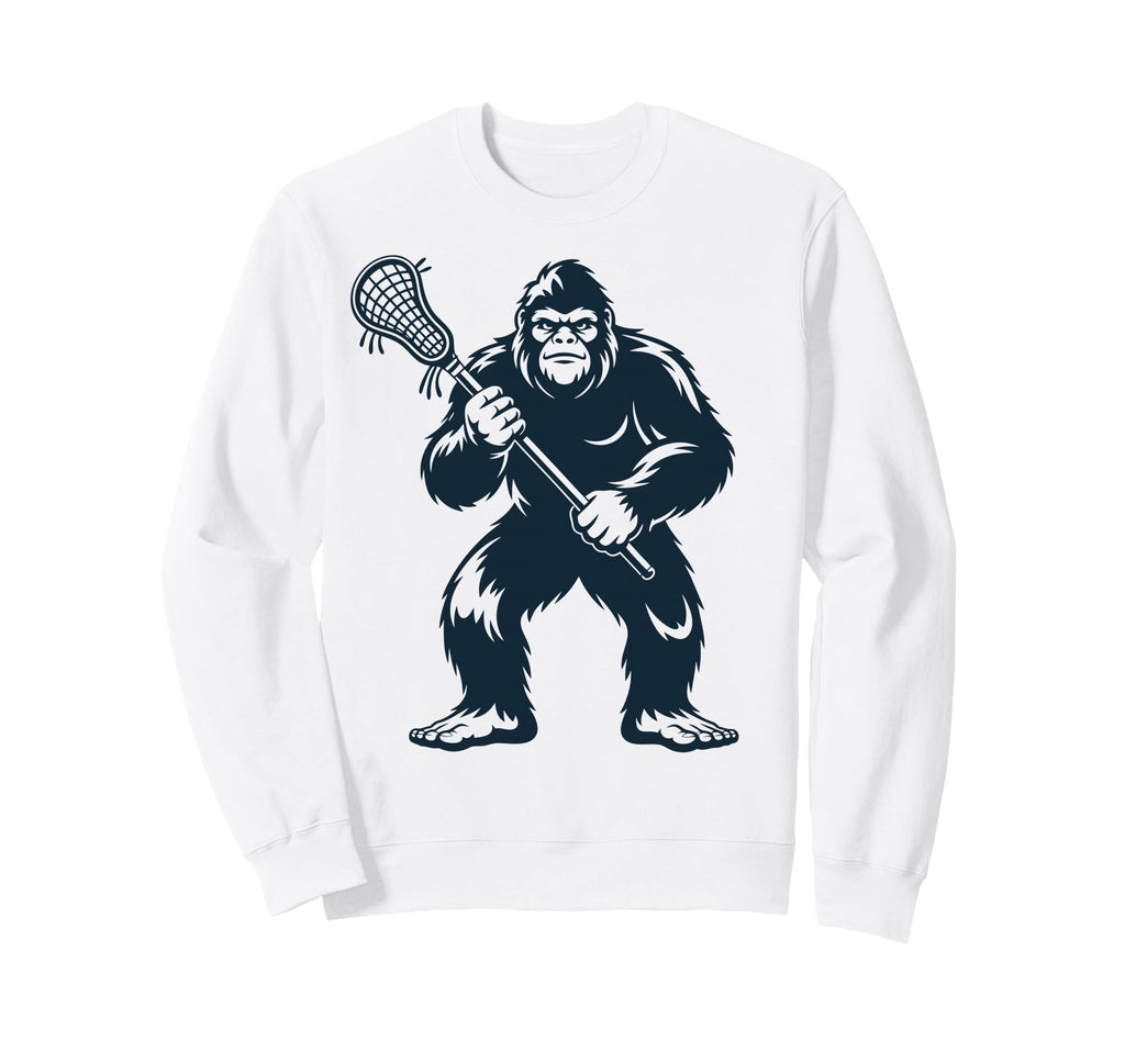Lacrosse Bigfoot Lax Sasquatch Sweatshirt - Graphic Print Men Women