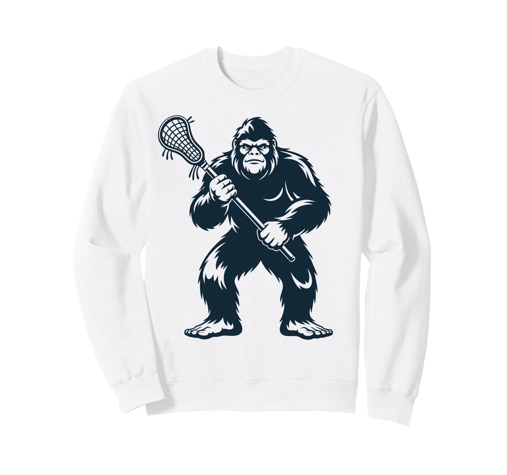 Lacrosse Bigfoot Lax Sasquatch Sweatshirt - Graphic Print Men Women