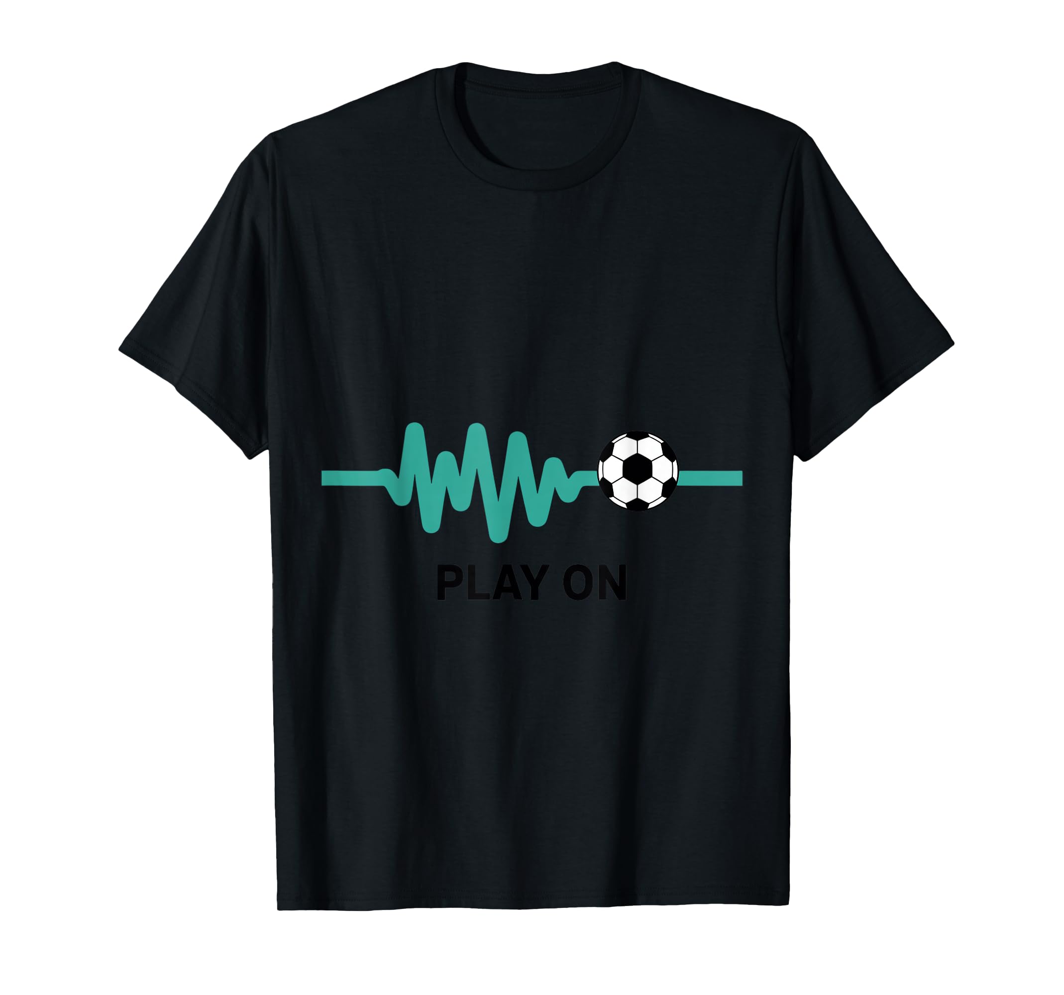Play Soccer Heartbeat Enthusiast T-Shirt - Aesthetic Graphic for Adults