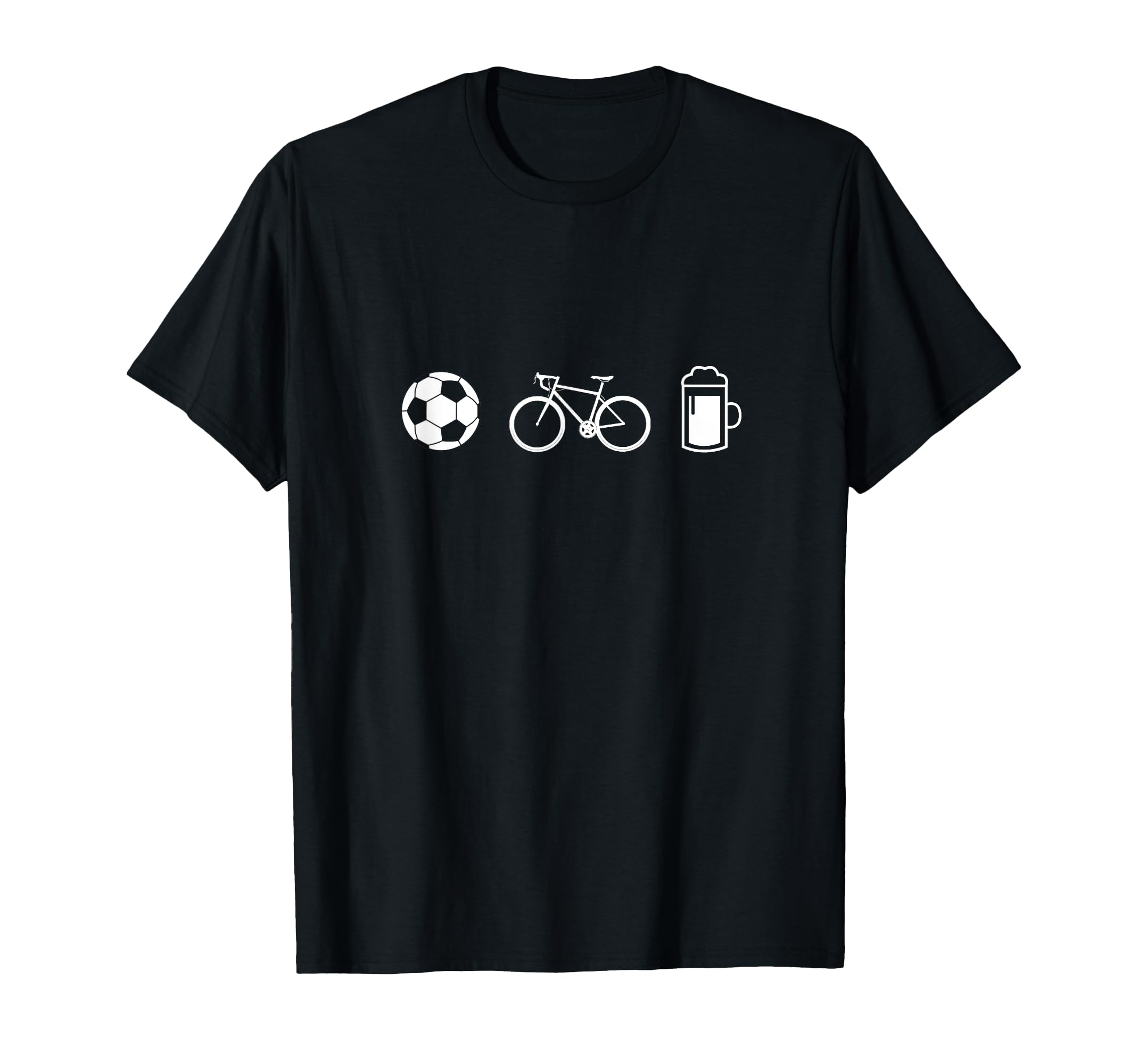 Love Cycling Soccer Football Beer Gift T-Shirt - Unique Graphic for Adults