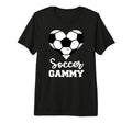 Soccer Gammy Funny Soccer Heart Grandma T-Shirt - Custom Art Print Unisex