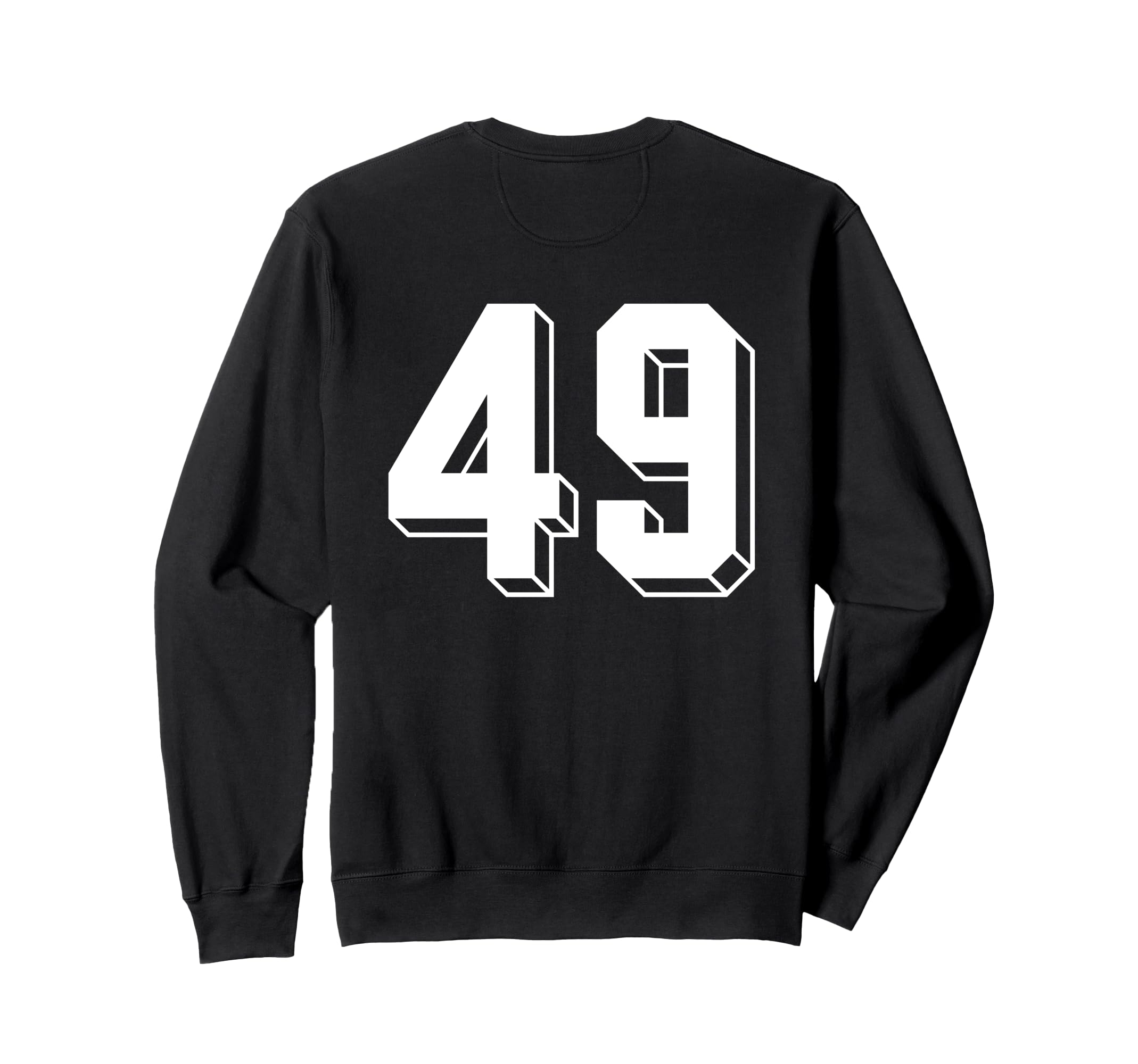 Number 49 Backside 80S 90S Team Sweatshirt - Graphic Print Men Women