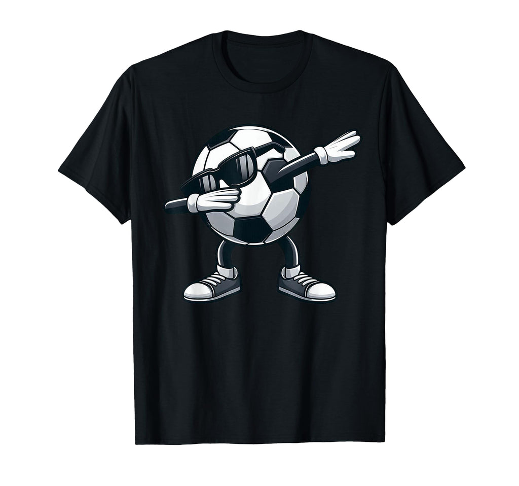Dabbing Soccer Ball Soccer Sports T-Shirt - Streetwear Style for Adults