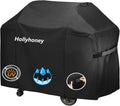 BBQ Grill Cover for Outdoor Grill,58 Inch,Black–Upgraded Lightweight Material,Waterproof,Weather Resistant,UV & Fade Resistant with Adjustable Straps–Gas Grill Cover for Weber,Genesis,Charbroil,etc