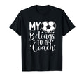 My Heart Belongs To Soccer Coach Wife T-Shirt - Custom Art Print Unisex
