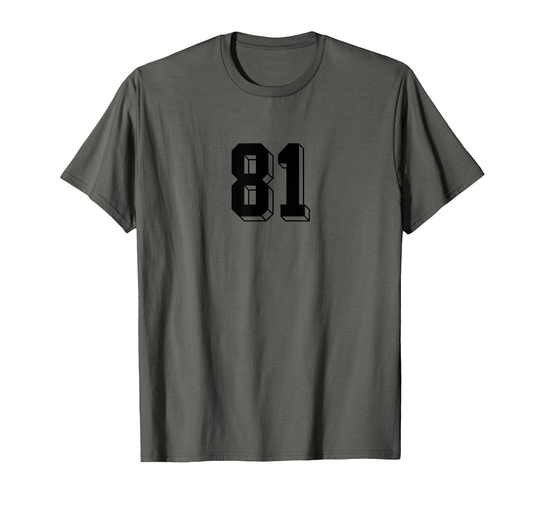 Number 81 80S 90S Soccer Team Jersey T-Shirt - Minimalist Print Men Women