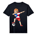 Dabbing Soccer Puerto Rico Jersey Puerto T-Shirt - Custom Art Print Unisex