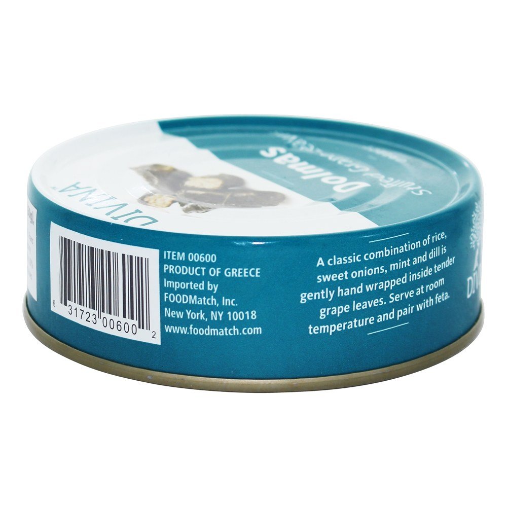 Divina Dolmas Stuffed Grape Leaves, 7 oz. (Pack of 12)